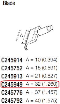 JBC C245949 паяльне жало, blade, 32 mm