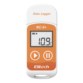 Elitech RC-5+ реєстратор температури, -30 до +70 °C, Multi-Use, PDF, USB, LCD, IP67