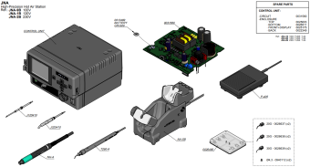 JBC JNA-2B термоповітряна паяльна станція JNA, 70W, 230V, 150-450°C