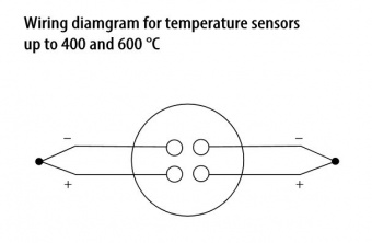 Sensit TCS 4J термопара з комутаційною головкою, Type J, Ø6 мм, -50 до +400°C, IP54