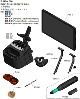 JBC BIS-5C паяльна станція B·IRON 500, Battery, 40W, 230V, 100-450°C