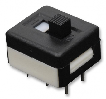 Apem 25436NAH повзунковий перемикач, 1 pole,100 mA/1 A, 10/30 VDC, ON-ON, high actuator