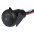 Apem IQR3F422L0S кнопка, Ø 16 mm, Momentary (NO), Snap-in, black actuator, super red led, 200 mA 48 VDC, IP54