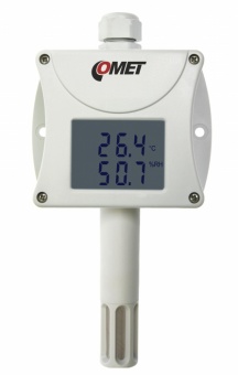 Comet T0210 вимірювач температури та вологості, -30 to +125 °C, 0 to 100% RH, 0-10V, LCD