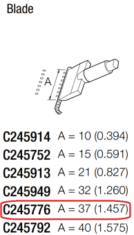 JBC C245776 паяльне жало, blade, 37 mm