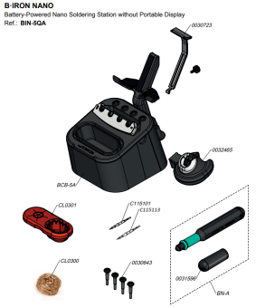 JBC BIN-5QA паяльна станція B·IRON NANO без дисплея, Battery, 40W, 230V, 100-450°C